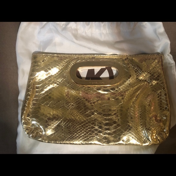 Michael Kors Berkeley Metallic Python Embossed - Picture 4 of 5